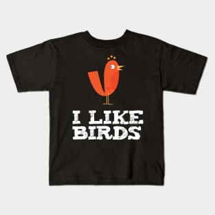 I Like Birds Kids T-Shirt